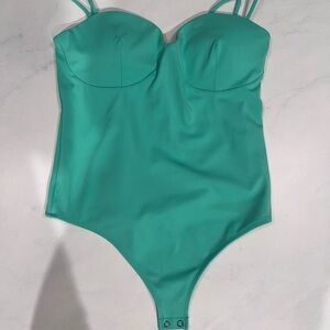 Express Bright Green Body Contour Top